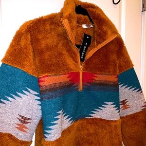 Brand New SHESHOW Tribal Fleece Fluffy Jacket